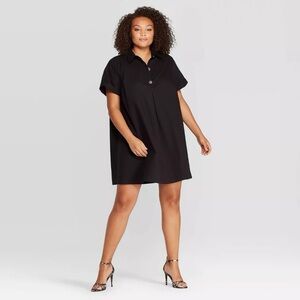 Who What Wear Black Shirt Dress